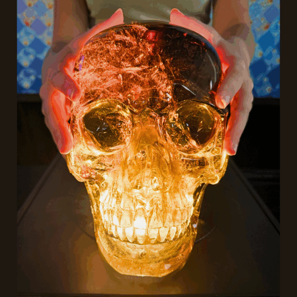 Activated Madiera Citrine Skull - Image 11