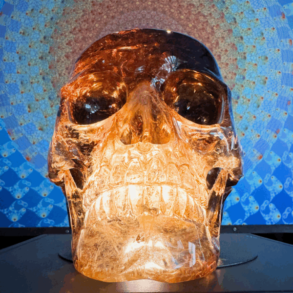 Activated Madiera Citrine Skull - Image 2