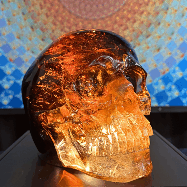 Activated Madiera Citrine Skull - Image 5