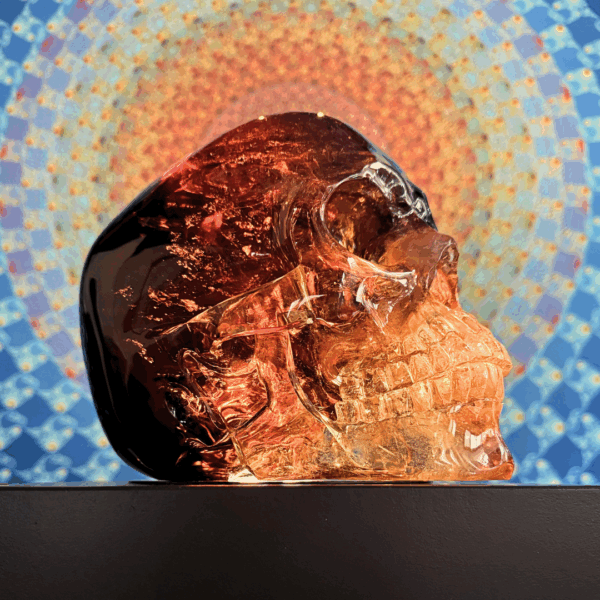 Activated Madiera Citrine Skull